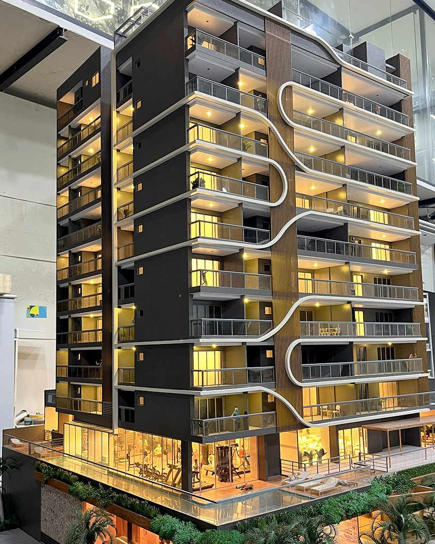 Residential tower model