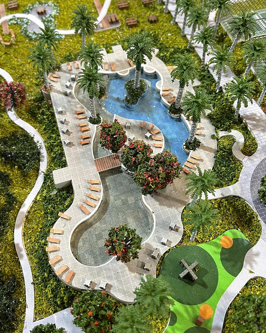 Resort master plan model
